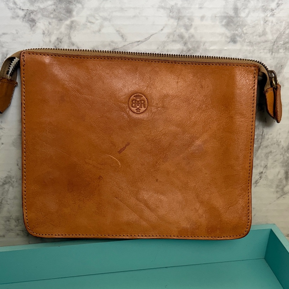 Banana Republic Genuine Leather Zip Pouch/Bag